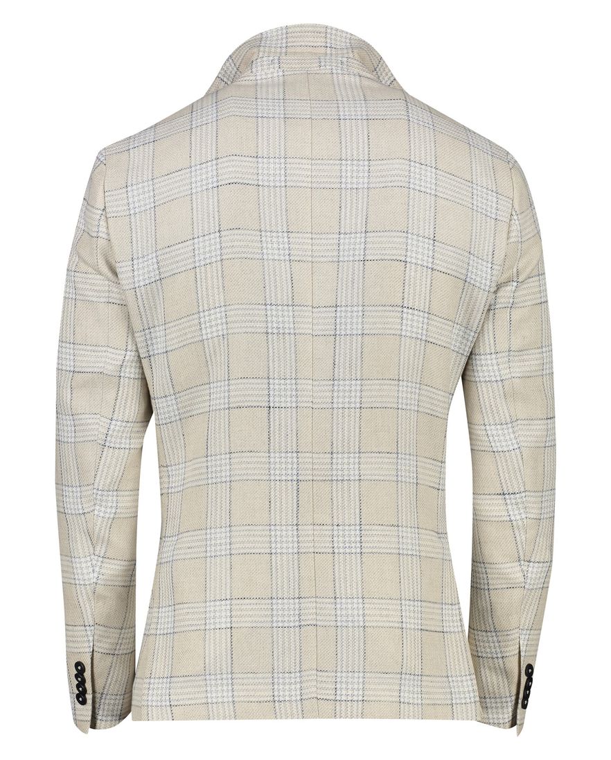 Roy Robson colbert beige geruit katoen