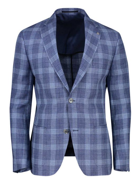 Roy Robson colbert blauw geruit