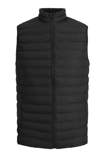 Jack & Jones Bodywarmer Jack & Jones zwart effen rits normale fit