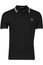 Fred Perry polo normale fit effen zwart katoen