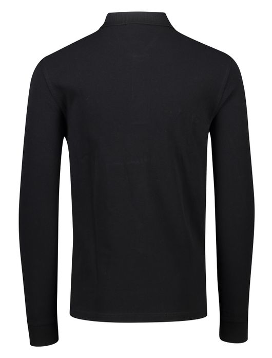 polo Fred Perry zwart effen katoen normale fit