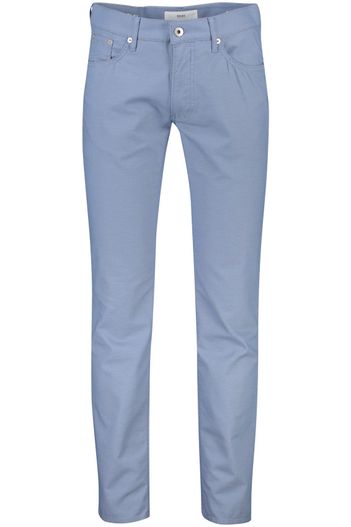 Brax Brax 5-pocket broek Chuck blauw effen katoen