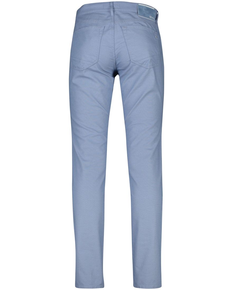 Brax 5-pocket broek Chuck blauw effen katoen