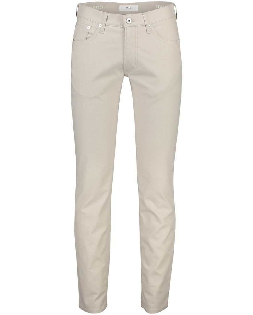 Brax broek Chuck normale fit beige effen katoen