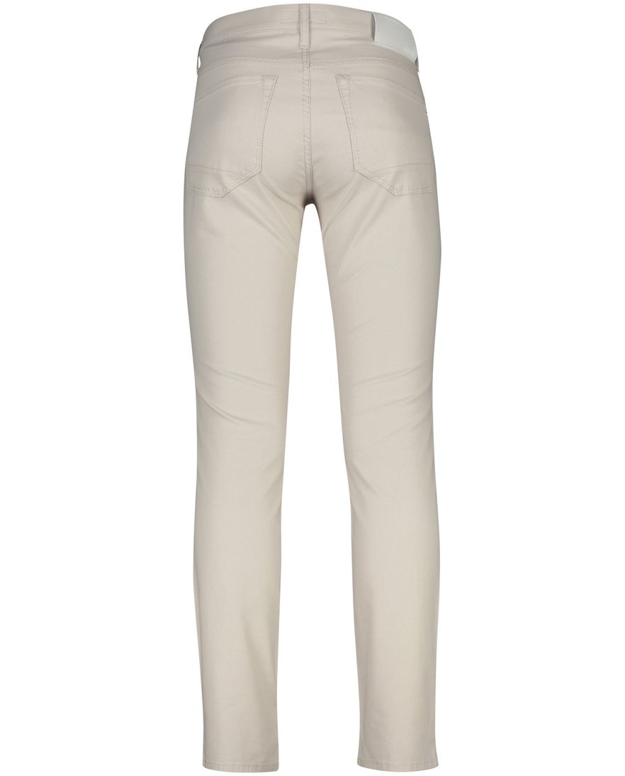 Brax broek Chuck normale fit beige effen katoen
