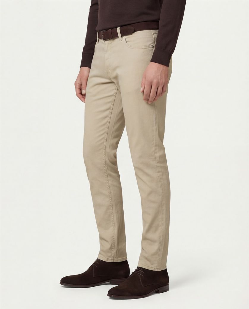 Beige Brax jeans effen katoen