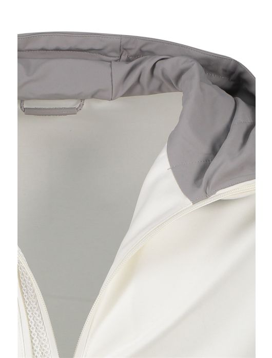 vest People of Shibuya wit effen opstaande kraag rits