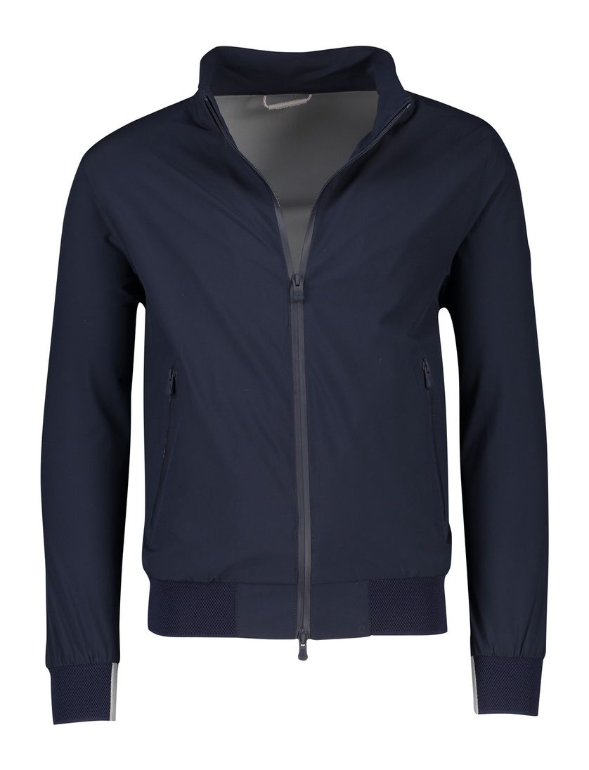 People of Shibuya zomerjas marineblauw normale fit effen rits