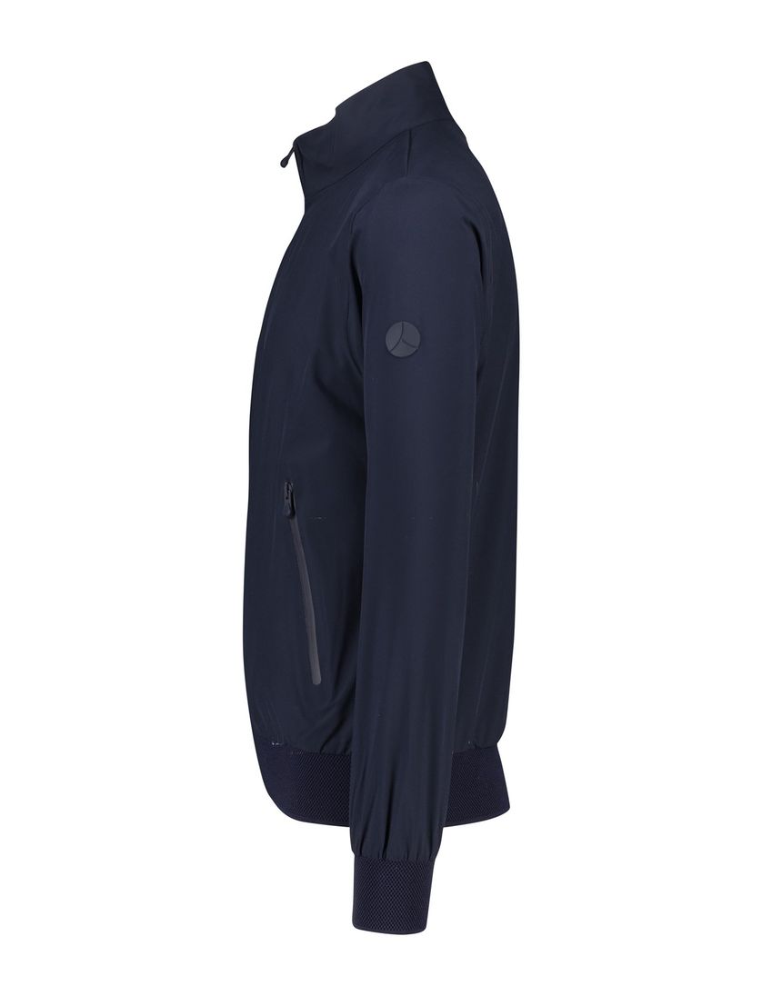 People of Shibuya zomerjas marineblauw normale fit effen rits