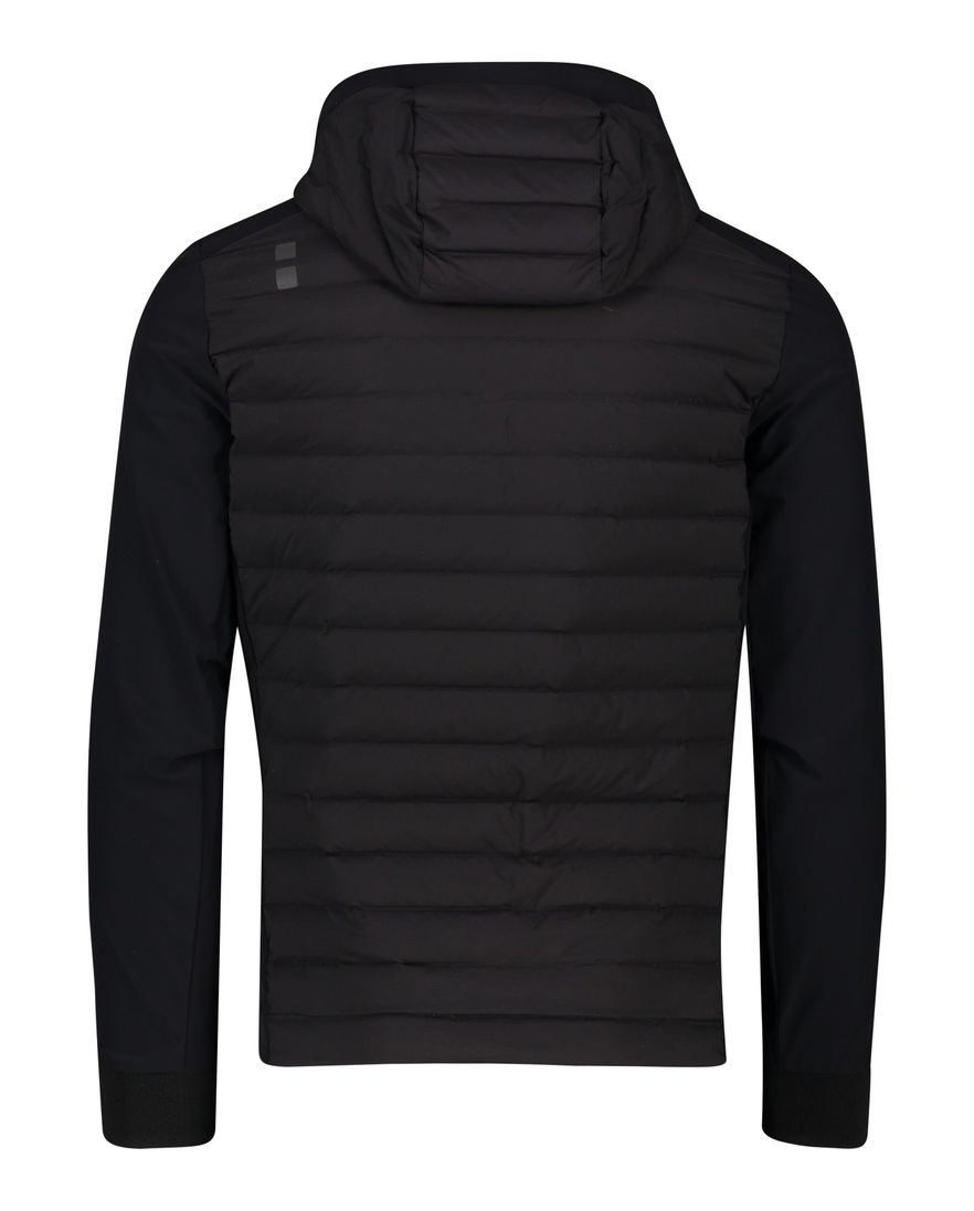 UBR zomerjas zwart effen rits normale fit met logo