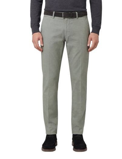 Eurex katoenen broek Eurex groen effen katoen