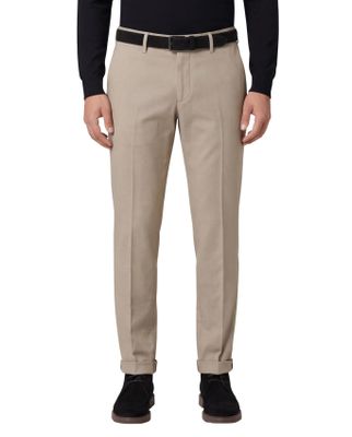 Eurex Eurex katoenen broek beige effen katoen Joe Stretch