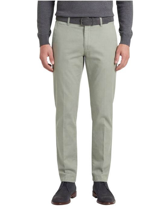 Eurex katoenen broek groen effen katoen