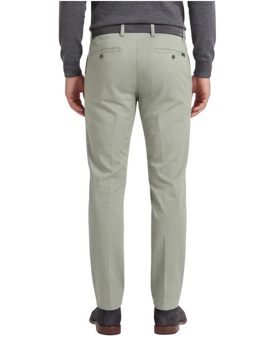 Eurex katoenen broek groen effen katoen