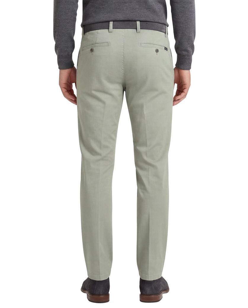 Eurex katoenen broek groen effen katoen