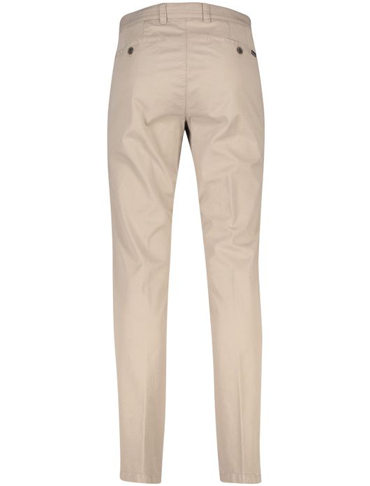 katoenen broek Eurex bruin effen katoen