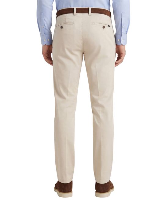 Eurex katoenen broek beige effen katoen