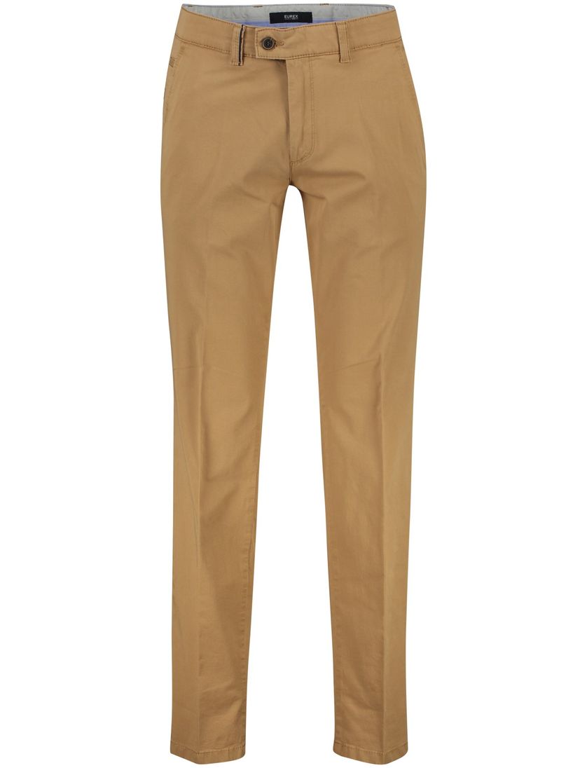 Eurex chino bruin effen katoen Jim