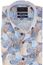 Portofino overhemd korte mouw regular fit blauw schelpen