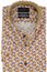 Portofino overhemd korte mouw regular fit bruin multicolor