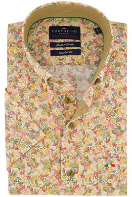 Portofino Portofino overhemd korte mouw regular fit