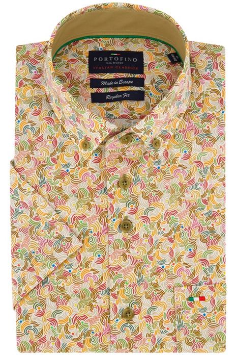 Portofino overhemd korte mouw regular fit