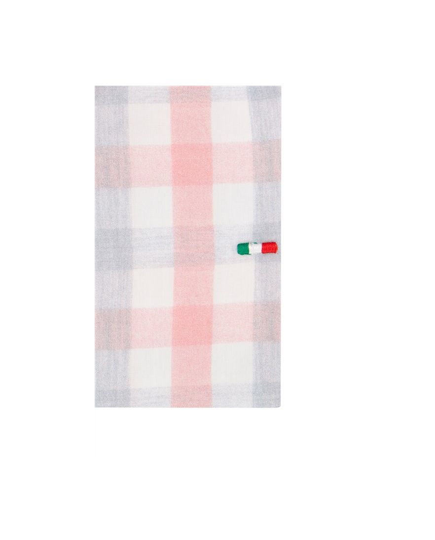 Portofino overhemd ruit roze katoen