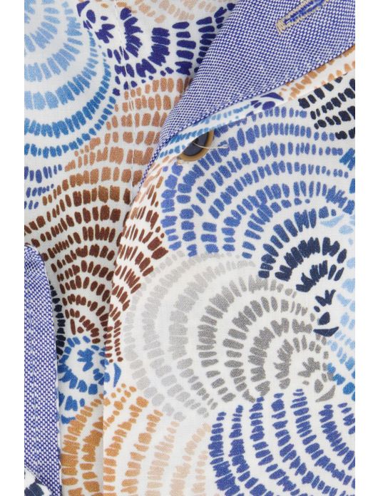 Portofino overhemd multicolor geprint extra lang