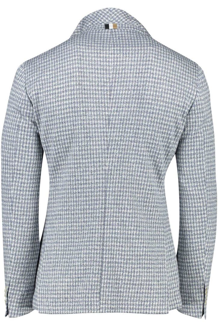 Hugo Boss tussenjas lichtblauw normale fit ruit