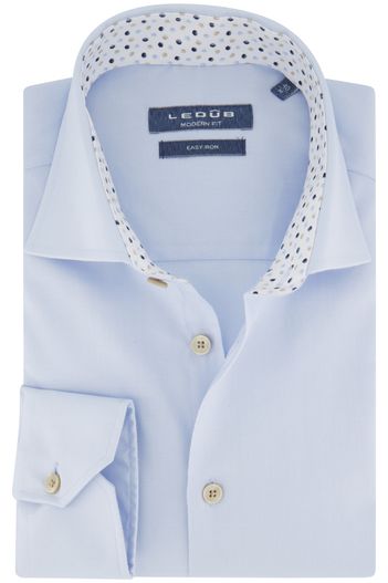 Ledub Lichtblauw effen Ledub overhemd Modern Fit