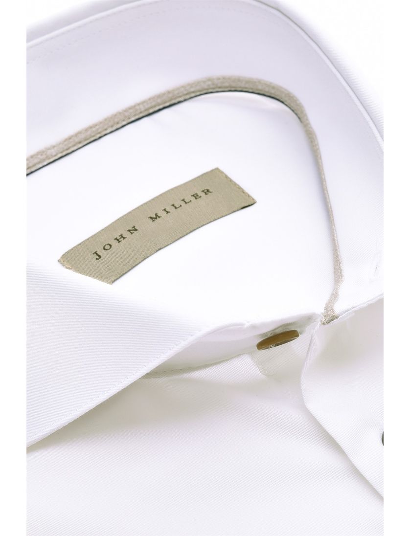 John Miller business overhemd Tailored Fit New normale fit wit effen