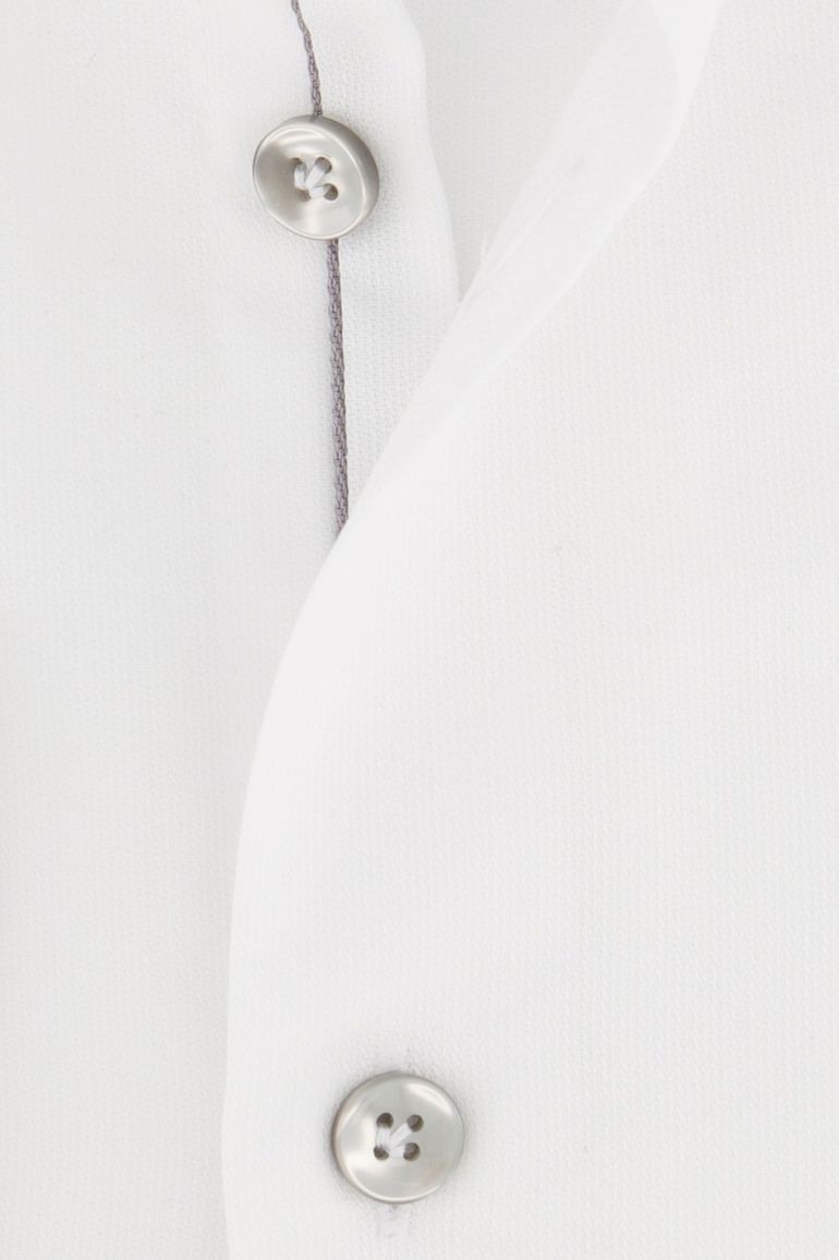 business overhemd John Miller wit effen katoen slim fit