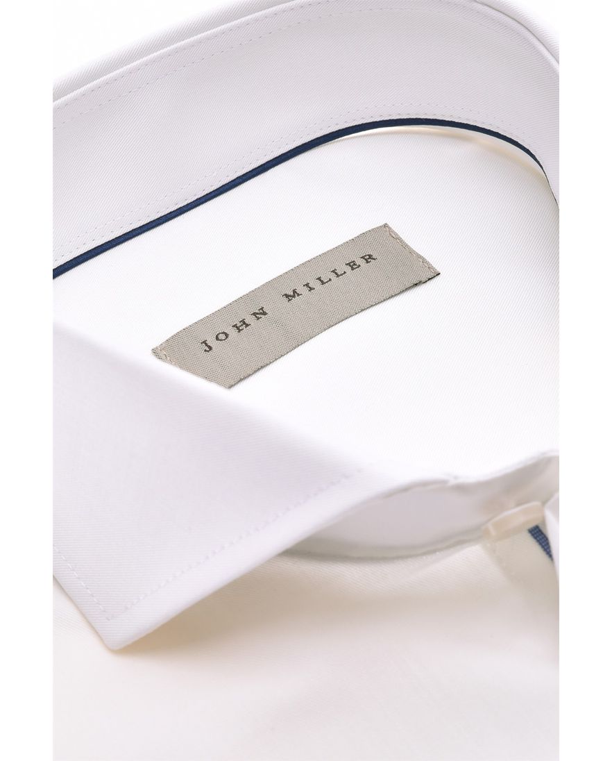 John Miller business overhemd tailored fit creme effen