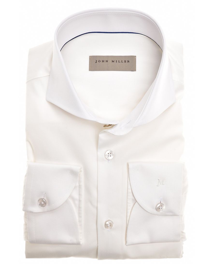John Miller overhemd Tailored Fit New normale fit wit