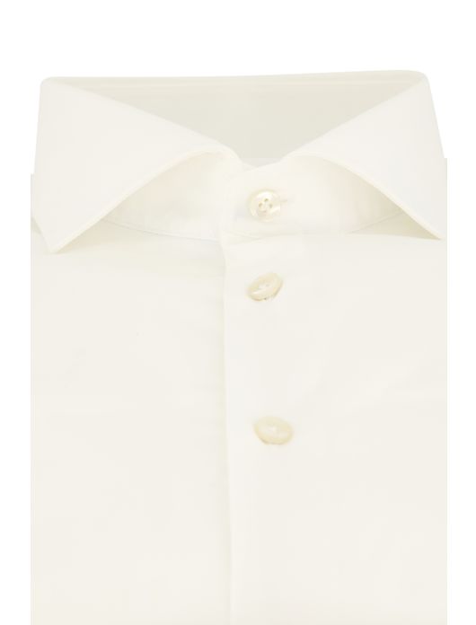 John Miller business overhemd Tailored Fit New normale fit wit effen