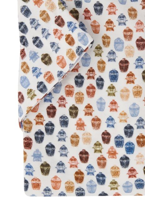 Portofino overhemd korte mouw regular fit multicolor