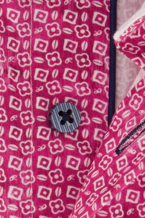 Portofino casual overhemd katoen korte mouw