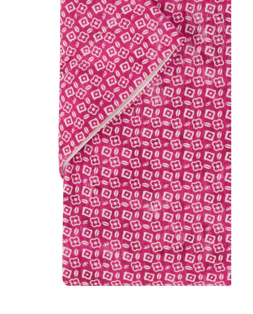 Portofino casual overhemd katoen korte mouw