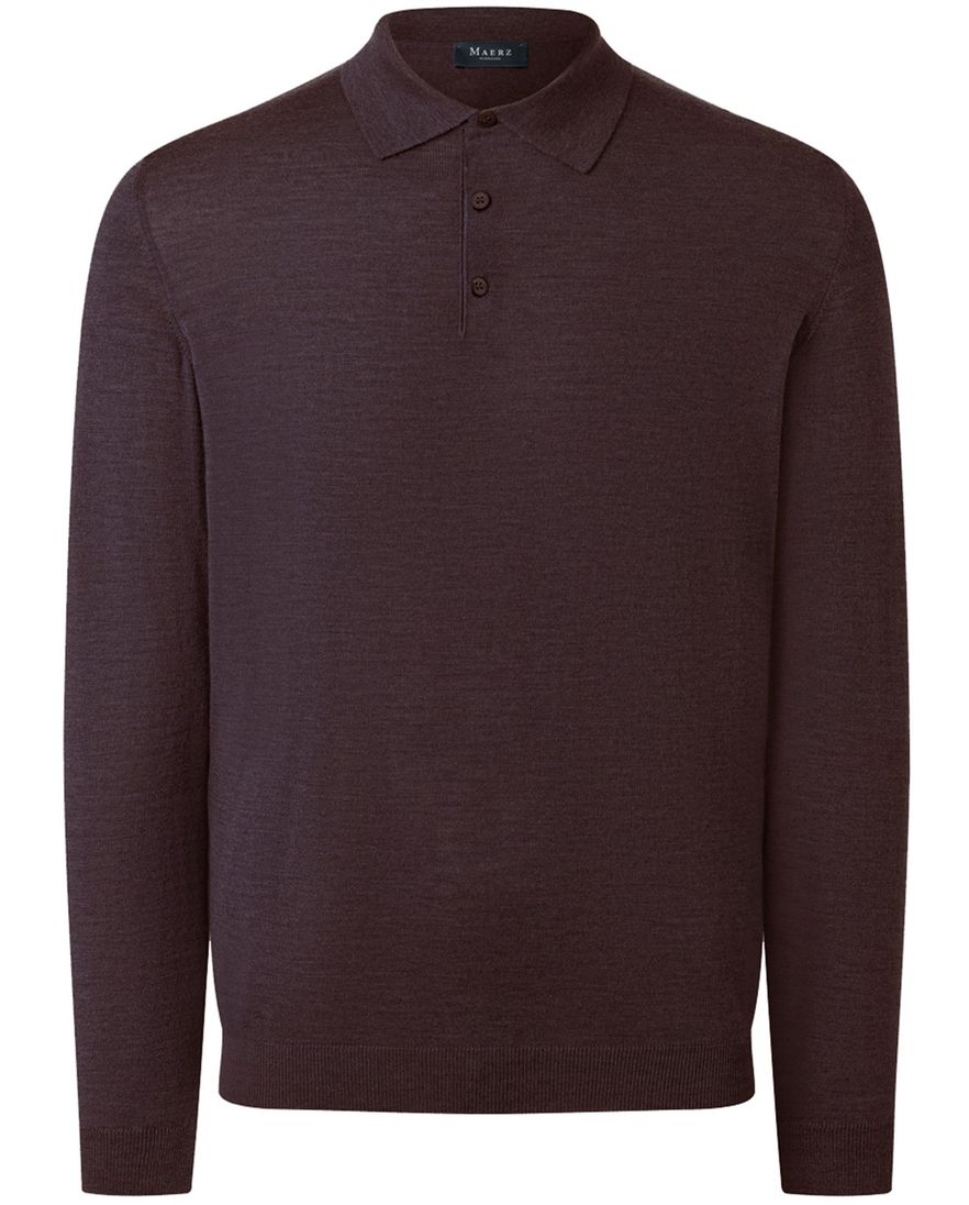 Maerz trui bordeaux half-zip big & tall wol