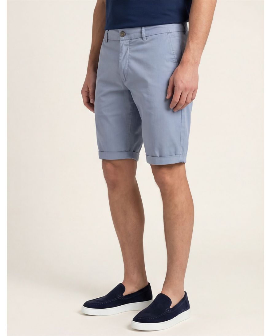 Replay korte broek lichtblauw katoen bermuda