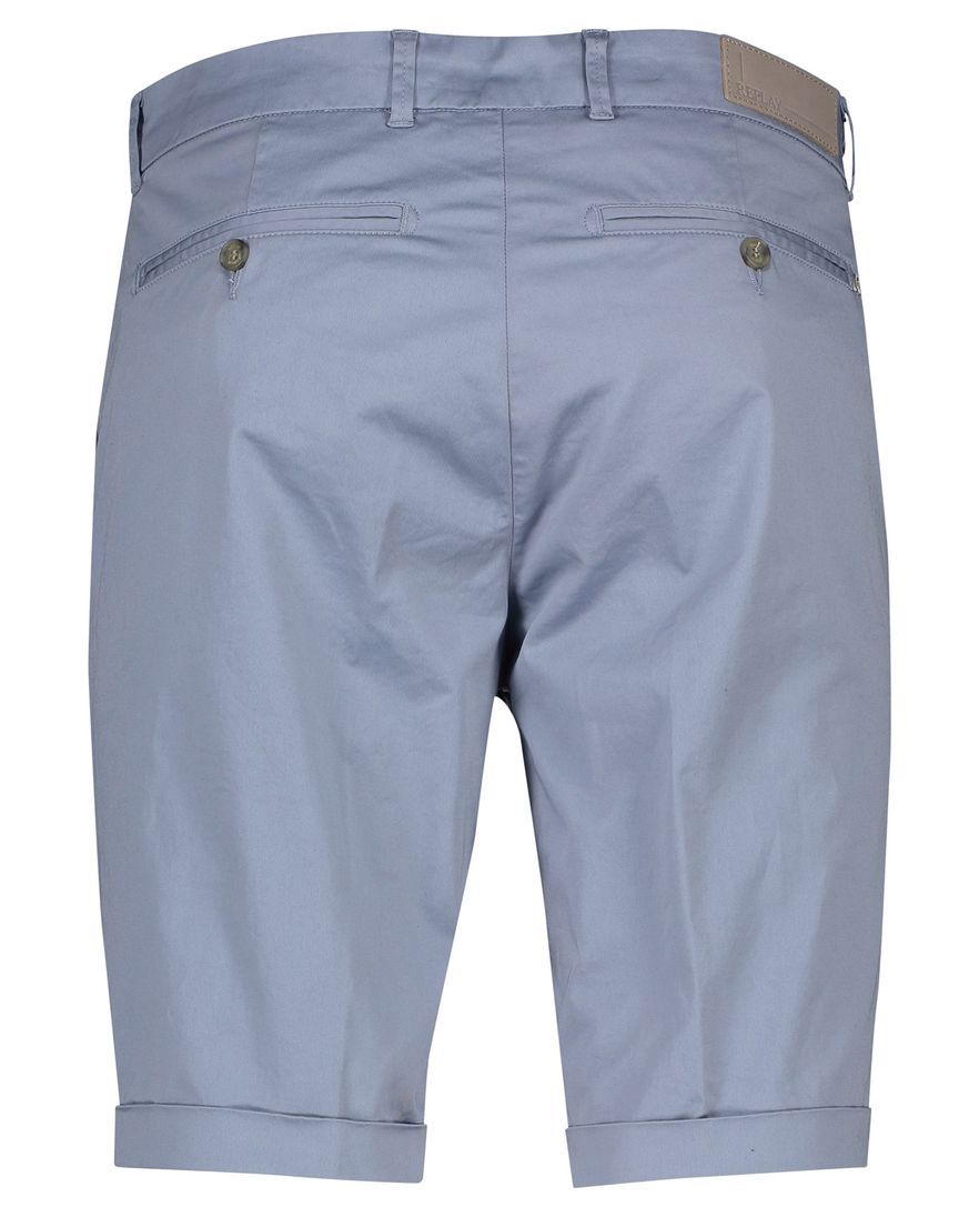 Replay korte broek lichtblauw katoen bermuda