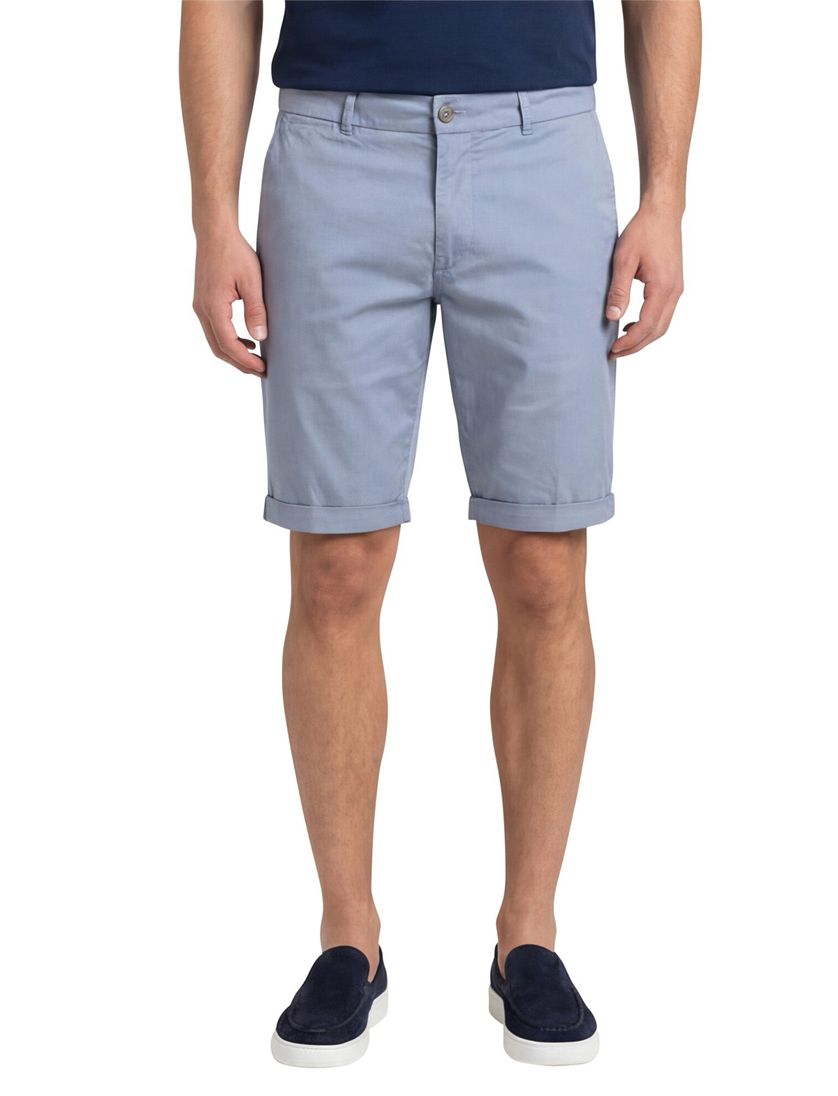 Replay korte broek lichtblauw bermuda katoen