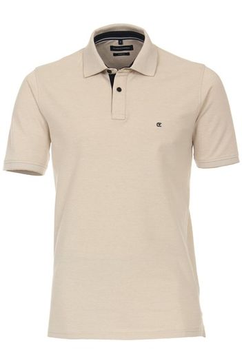 Casa Moda Casa Moda polo beige effen katoen normale fit
