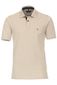 Casa Moda polo normale fit beige effen 100% katoen
