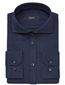 Desoto business overhemd navy effen katoen slim fit