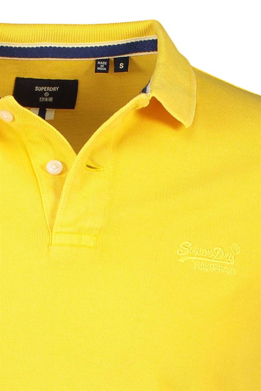 Superdry polo geel
