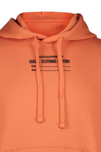 Diesel hoodie oranje met capuchon
