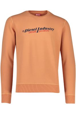 Diesel Diesel sweater oranje logo