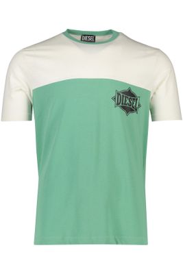 Diesel T-shirt Diesel wit groen dessin