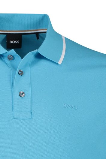 Poloshirt blauw Hugo Boss Parlay